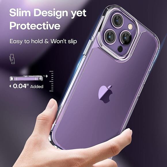 For iPhone 14 Pro Max 1 Clear Case 2 Tempered Screen Protector 2 Lens Protector - Picture 6 of 6